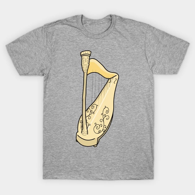 Golden Harp T-Shirt by Jamtastic
